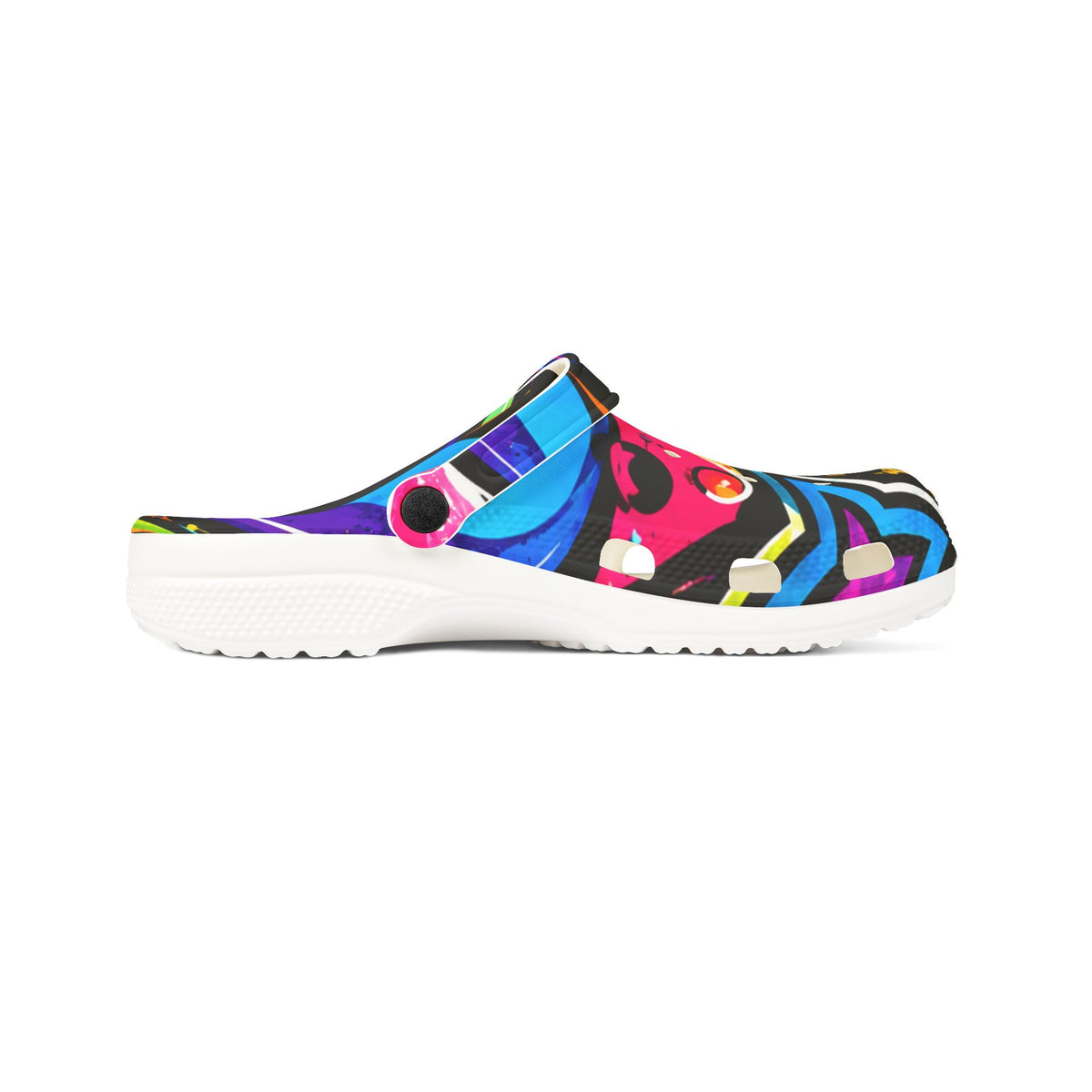 Colorful Graffiti EVA Foam Clogs — Lightweight Slip-On Shoes