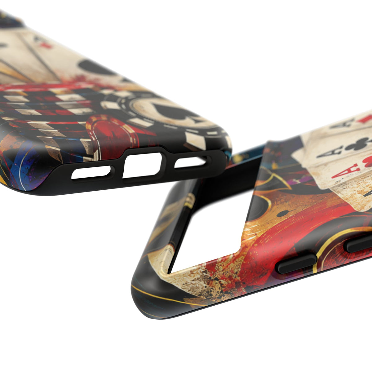 Casino Poker Ace Phone Case — Vintage Playing Cards & Chips Protective Cover