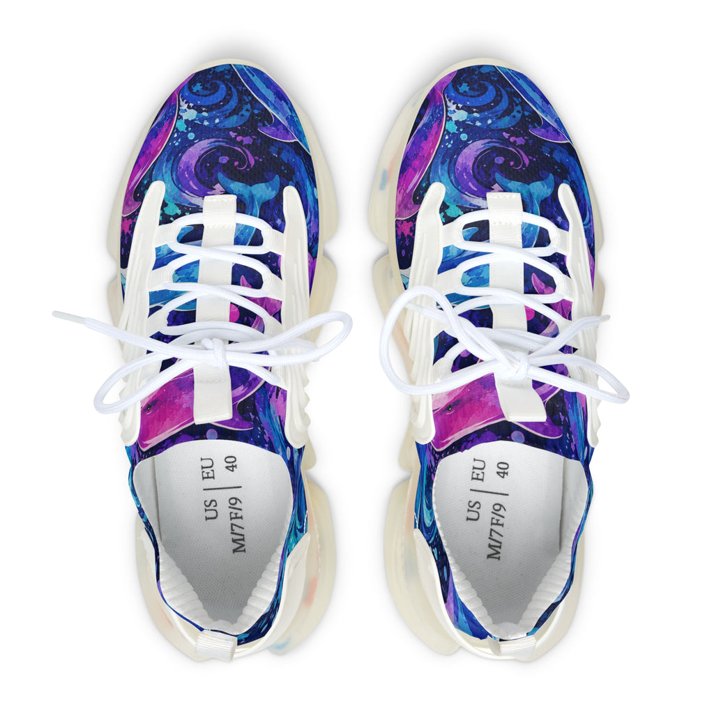 Women's Mesh Sneakers — Galaxy Swirl Athletic Shoes