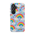 Rainbow Clouds Phone Case — Cute Pastel Rainbow Pattern Tough Case