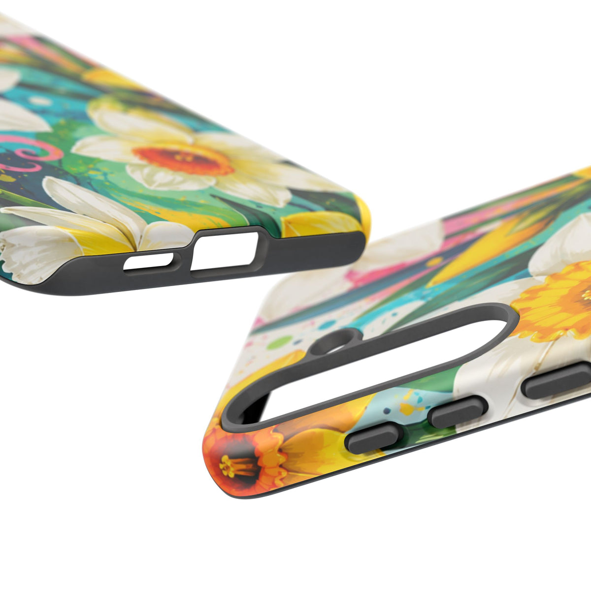 Daffodil Floral Phone Case — Bright Spring Garden Protective Cover