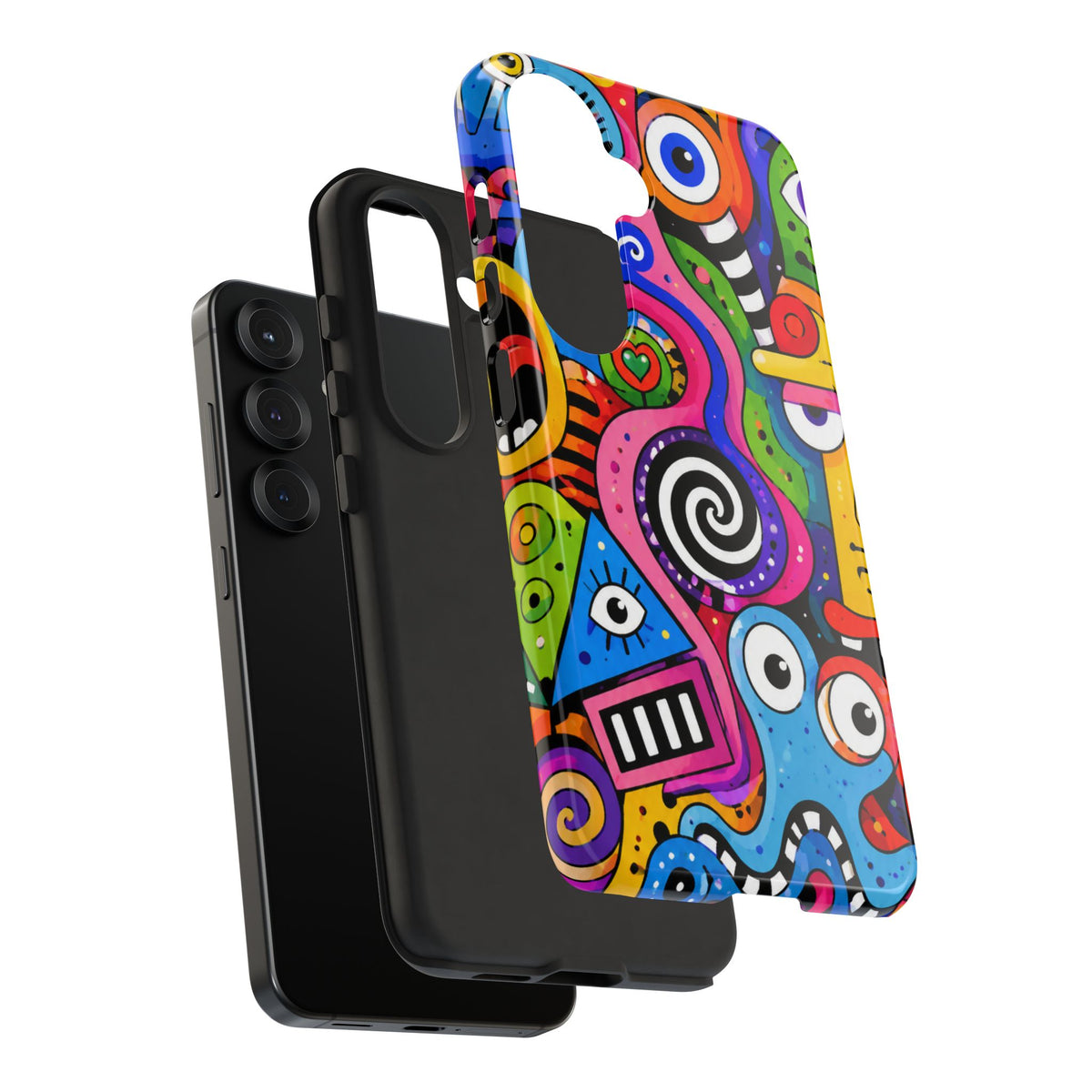 Colorful Abstract Doodle Tough Phone Case