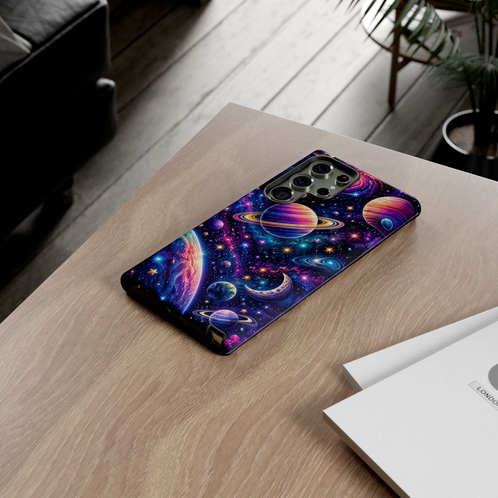 Colorful Galaxy Planets phone case | Tough Case