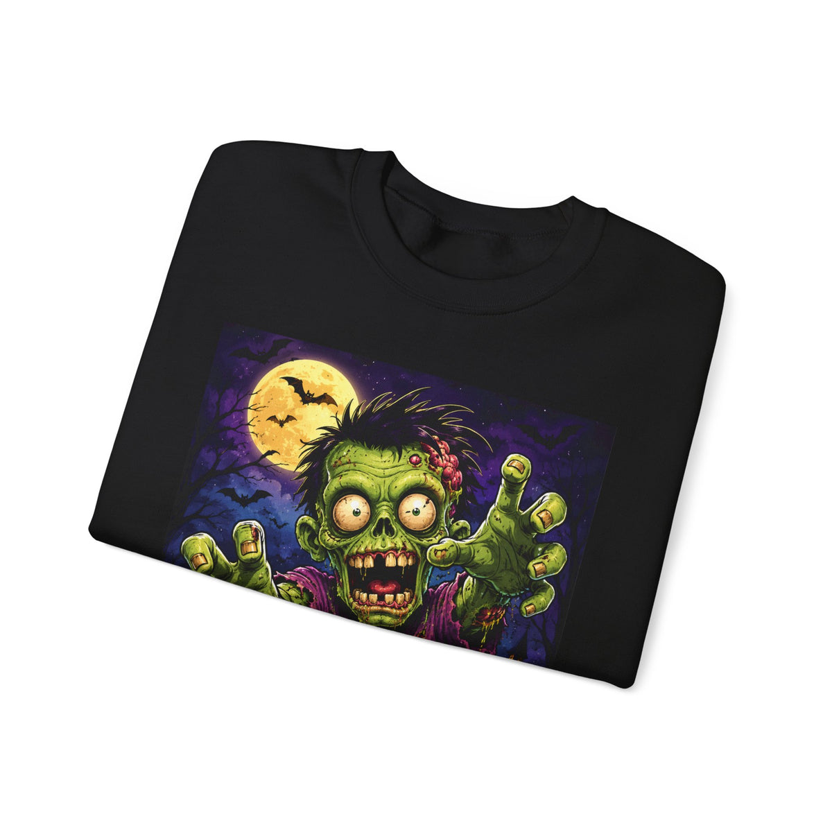 Zombie Graphic Sweatshirt - "Brains Are For Dessert" Halloween Crewneck