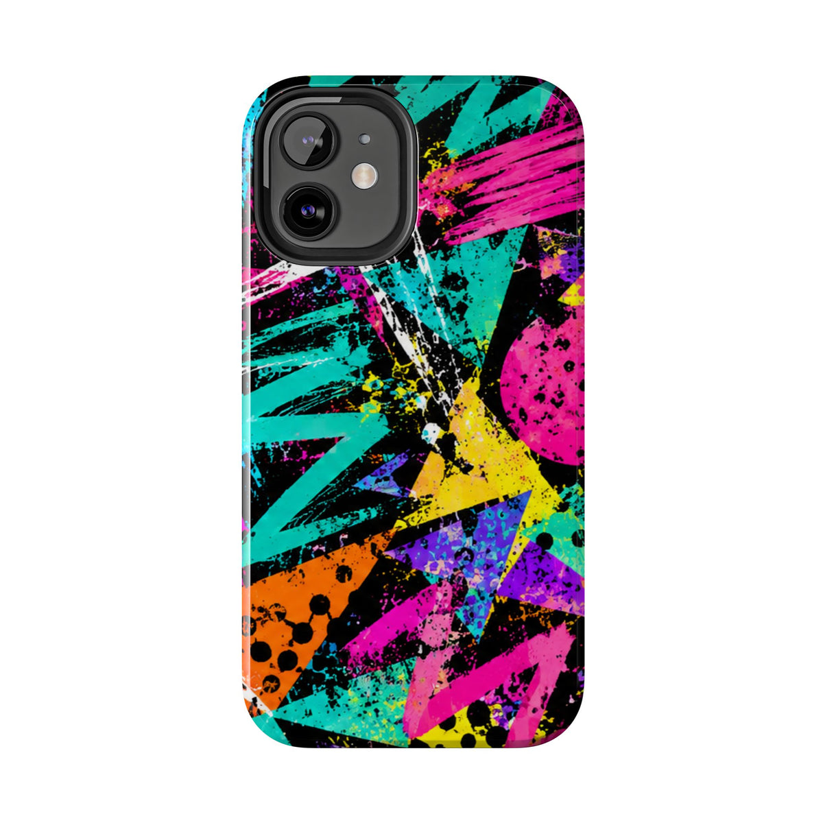 Tough Phone Case — Neon Graffiti Splash Protective Cover