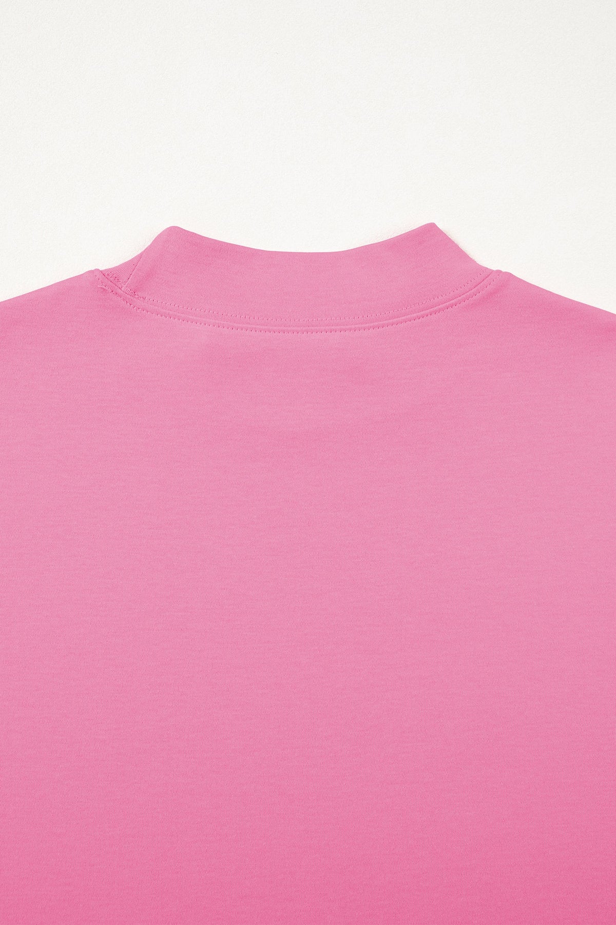 Oversized Solid Color High Neck Tee
