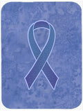 Periwinkle Blue Ribbon for Esophageal and Stomach Cancer Awareness Cutting Board Tempered Glass Kitchen Cutting Surface, Heat Resistant Chopping, Non-Slip Feet, Food Prep & Serving