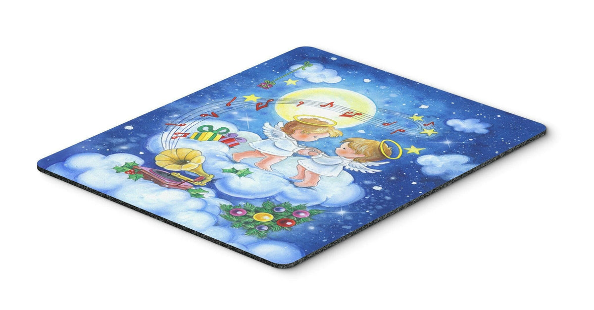 Angels Making Music Together Mouse Pad, Heat Resistant Trivet Hot Pad , Non Slip Rubber Desk Mat, Kitchen Counter Protector, Home Office Decor Gift