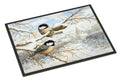 Coal Tits Doormat Indoor Outdoor 18H X 27W Front Door Mat Rugs for Entryway, Non Slip Washable