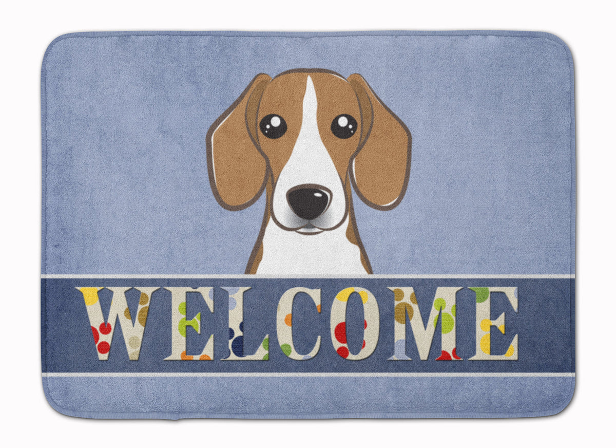Beagle Welcome Memory Foam Kitchen Mat Machine Washable Anti-Fatigue Cushion Comfort Bath or Kitchen Rug