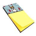 Winter Holiday Boxer Watercolor Sticky Note Holder Refillable Dispenser Desk Accessory 3x3 Pad Gift
