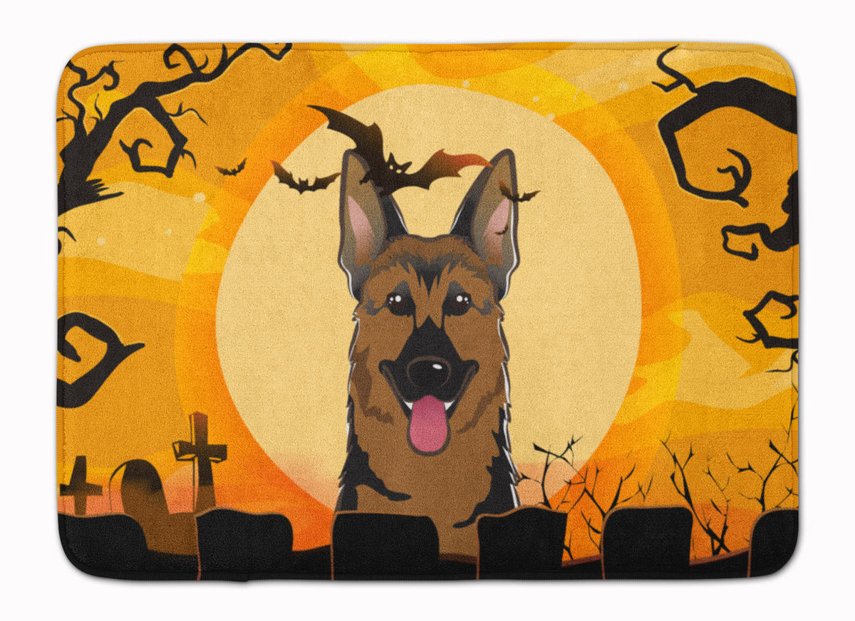 Halloween German Shepherd Memory Foam Kitchen Mat Machine Washable Anti-Fatigue Cushion Comfort Bath or Kitchen Rug