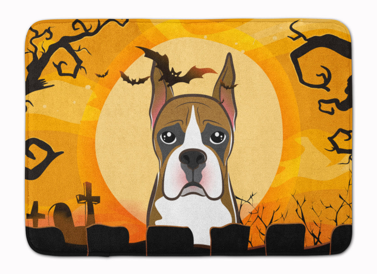 Halloween Boxer Memory Foam Kitchen Mat Machine Washable Anti-Fatigue Cushion Comfort Bath or Kitchen Rug