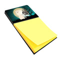 Halloween Scary Irish Wolfhound Watercolor Sticky Note Holder Refillable Dispenser Desk Accessory 3x3 Pad Gift