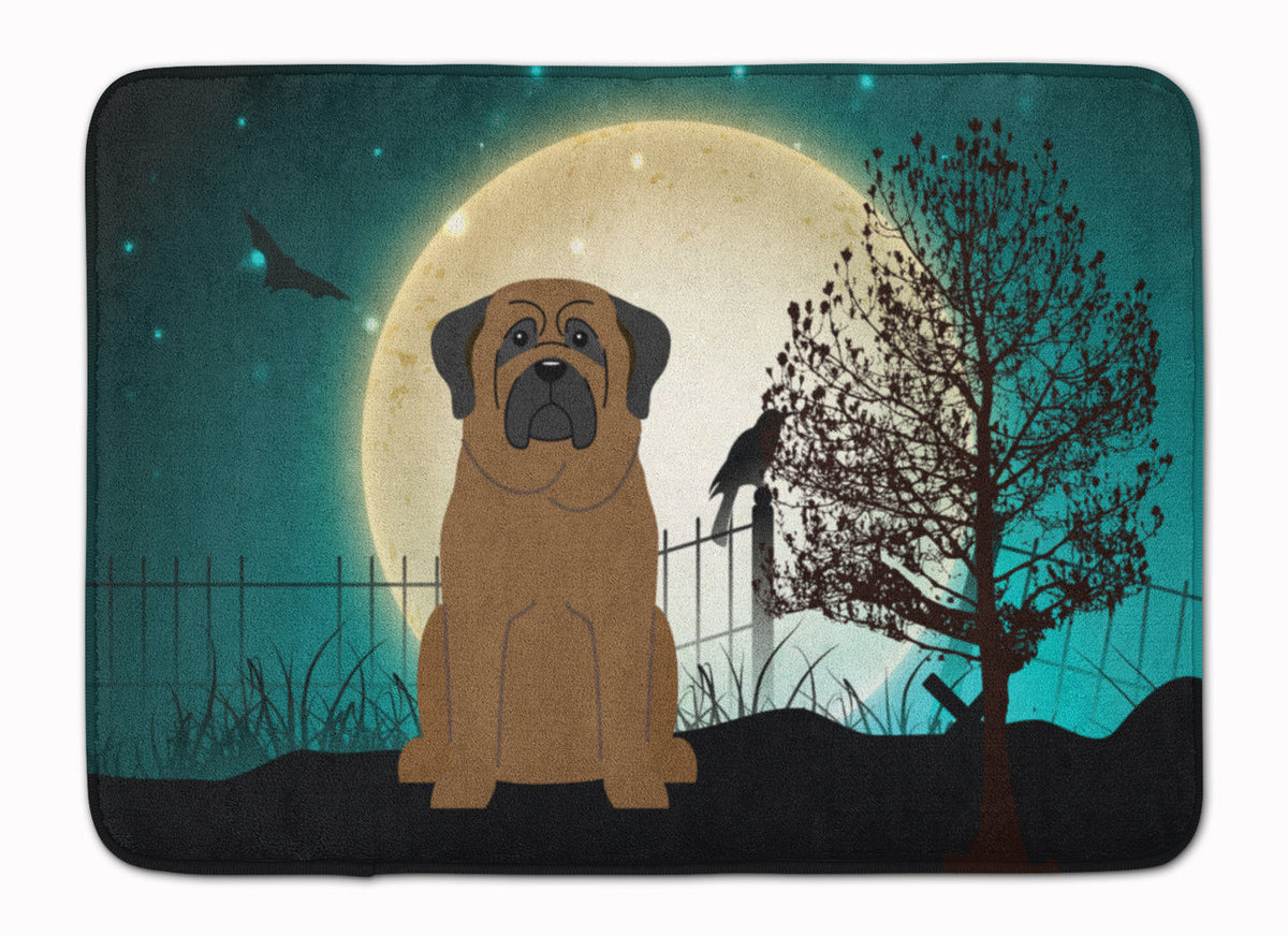 Halloween Scary Bullmastiff Memory Foam Kitchen Mat Machine Washable Anti-Fatigue Cushion Comfort Bath or Kitchen Rug