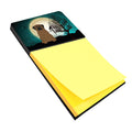 Halloween Scary Bullmastiff Watercolor Sticky Note Holder Refillable Dispenser Desk Accessory 3x3 Pad Gift