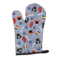 Dog House Collection French Bulldog Black Oven Mitt Heat Resistant Thick Oven Mitt for Hot Pans and Oven, Kitchen Mitt Protect Hands, Cooking Baking Glove