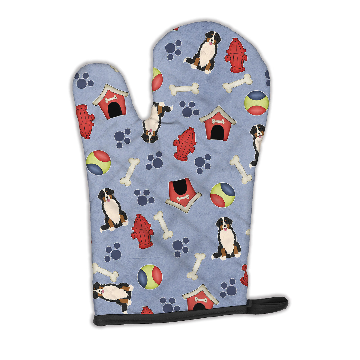 Dog House Collection Bernese Mountain Dog Oven Mitt Heat Resistant Thick Oven Mitt for Hot Pans and Oven, Kitchen Mitt Protect Hands, Cooking Baking Glove