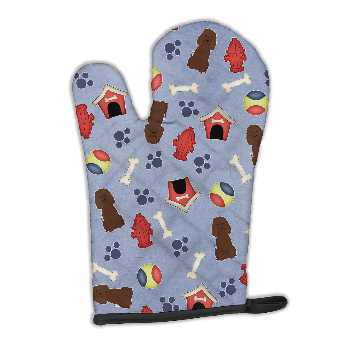 Dog House Collection Irish Water Spaniel Oven Mitt Heat Resistant Thick Oven Mitt for Hot Pans and Oven, Kitchen Mitt Protect Hands, Cooking Baking Glove