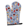 Dog House Collection Brittany Spaniel Oven Mitt Heat Resistant Thick Oven Mitt for Hot Pans and Oven, Kitchen Mitt Protect Hands, Cooking Baking Glove