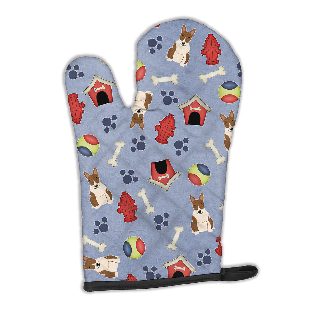 Dog House Collection Bull Terrier Brindle Oven Mitt Heat Resistant Thick Oven Mitt for Hot Pans and Oven, Kitchen Mitt Protect Hands, Cooking Baking Glove
