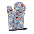 Dog House Collection Chow Chow White Oven Mitt Heat Resistant Thick Oven Mitt for Hot Pans and Oven, Kitchen Mitt Protect Hands, Cooking Baking Glove