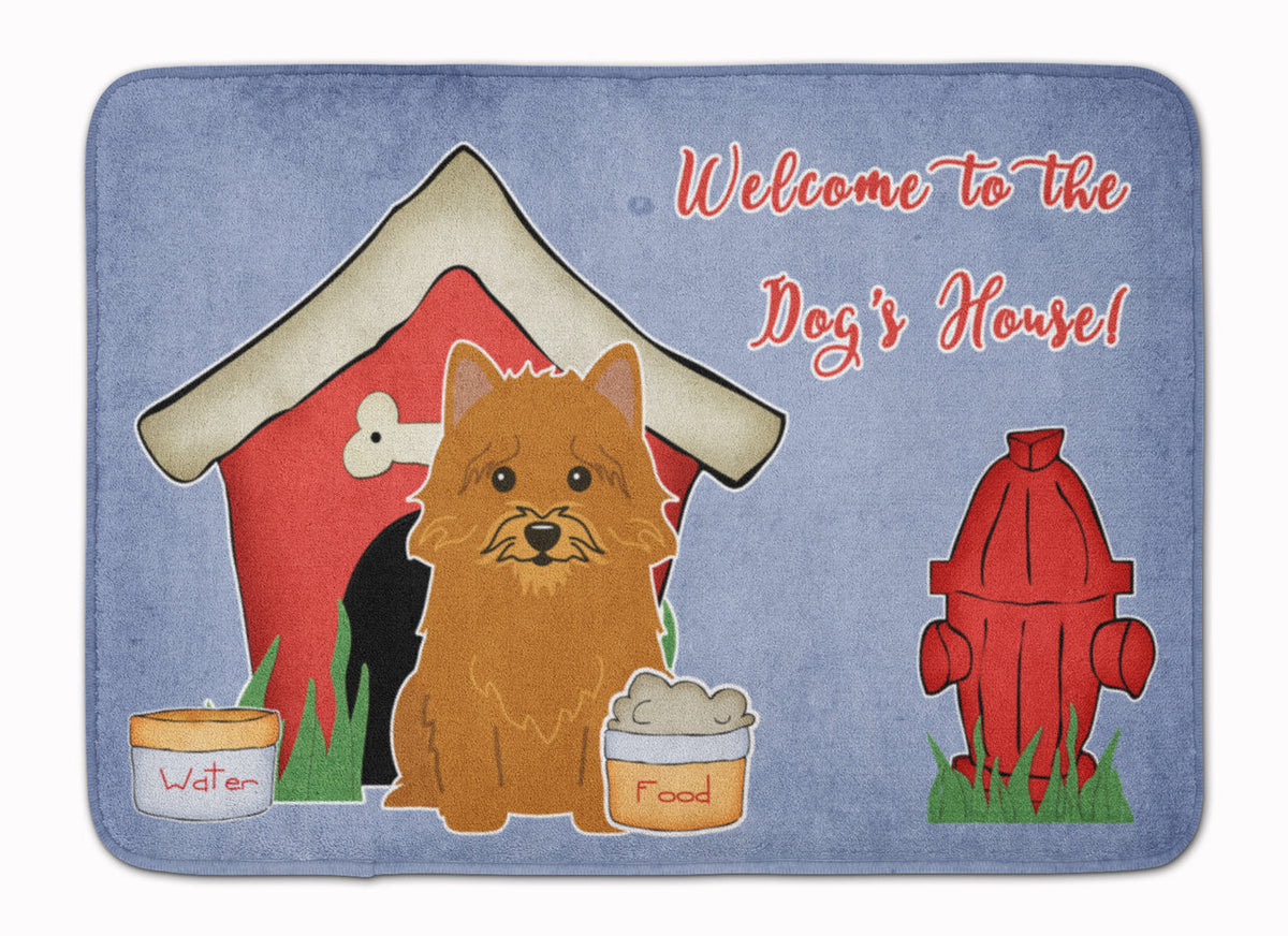 Dog House Collection Norwich Terrier Memory Foam Kitchen Mat Machine Washable Anti-Fatigue Cushion Comfort Bath or Kitchen Rug