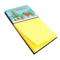 Belgian Shepherd Merry Christmas Tree Watercolor Sticky Note Holder Refillable Dispenser Desk Accessory 3x3 Pad Gift