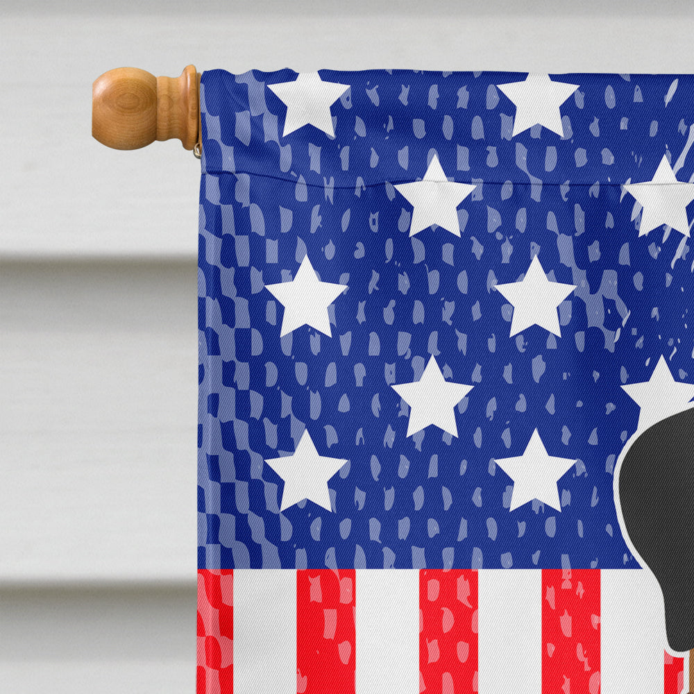 Patriotic USA Mastiff Brindle House Flag 28x40 Porch Sleeve Pole Decorative Outside Yard Banner Artwork Wall Hanging, Polyester