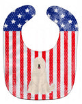Patriotic USA South Russian Sheepdog Baby Bib Easy-Clean Baby Bib Baby Feeding Accessory Baby Mealtime Essential, 10 x 13, Multicolor