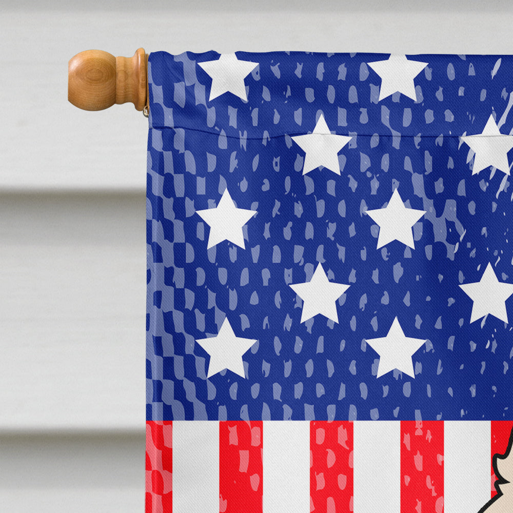 Patriotic USA Westie House Flag 28x40 Porch Sleeve Pole Decorative Outside Yard Banner Artwork Wall Hanging, Polyester