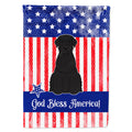 Patriotic USA Giant Schnauzer House Flag 28x40 Porch Sleeve Pole Decorative Outside Yard Banner Artwork Wall Hanging, Polyester