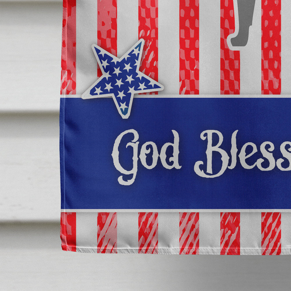USA Patriotic Irish Wolfhound House Flag 28x40 Porch Sleeve Pole Decorative Outside Yard Banner Artwork Wall Hanging, Polyester