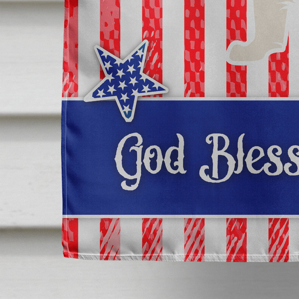 USA Patriotic Red Border Collie House Flag 28x40 Porch Sleeve Pole Decorative Outside Yard Banner Artwork Wall Hanging, Polyester