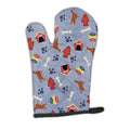 Irish Setter Dog House Collection Oven Mitt Heat Resistant Thick Oven Mitt for Hot Pans and Oven, Kitchen Mitt Protect Hands, Cooking Baking Glove