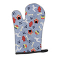 Bedlington Terrier Dog House Collection Oven Mitt Heat Resistant Thick Oven Mitt for Hot Pans and Oven, Kitchen Mitt Protect Hands, Cooking Baking Glove