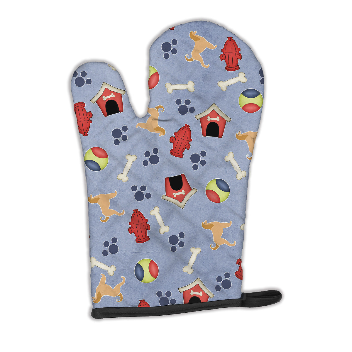 Afghan Hound Dog House Collection Oven Mitt Heat Resistant Thick Oven Mitt for Hot Pans and Oven, Kitchen Mitt Protect Hands, Cooking Baking Glove