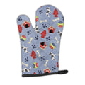 French Bulldog Dog House Collection Oven Mitt Heat Resistant Thick Oven Mitt for Hot Pans and Oven, Kitchen Mitt Protect Hands, Cooking Baking Glove