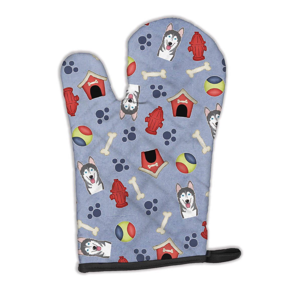 Dog House Collection Alaskan Malamute Oven Mitt Heat Resistant Thick Oven Mitt for Hot Pans and Oven, Kitchen Mitt Protect Hands, Cooking Baking Glove