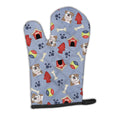 Dog House Collection English Bulldog  Oven Mitt Heat Resistant Thick Oven Mitt for Hot Pans and Oven, Kitchen Mitt Protect Hands, Cooking Baking Glove