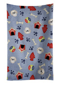 Dog House Collection Pekingese Kitchen Towel Velour Plush Front and Cotton Loop Back Machine Washable