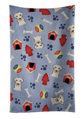 Dog House Collection Yellow Labrador Kitchen Towel Velour Plush Front and Cotton Loop Back Machine Washable