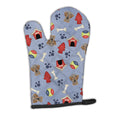 Dog House Collection Wirehaired Dachshund Oven Mitt Heat Resistant Thick Oven Mitt for Hot Pans and Oven, Kitchen Mitt Protect Hands, Cooking Baking Glove