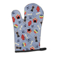 Dog House Collection Doberman Oven Mitt Heat Resistant Thick Oven Mitt for Hot Pans and Oven, Kitchen Mitt Protect Hands, Cooking Baking Glove