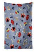 Dog House Collection Brindle Chihuahua Kitchen Towel Velour Plush Front and Cotton Loop Back Machine Washable