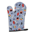 Dog House Collection Doberman Pinscher Oven Mitt Heat Resistant Thick Oven Mitt for Hot Pans and Oven, Kitchen Mitt Protect Hands, Cooking Baking Glove