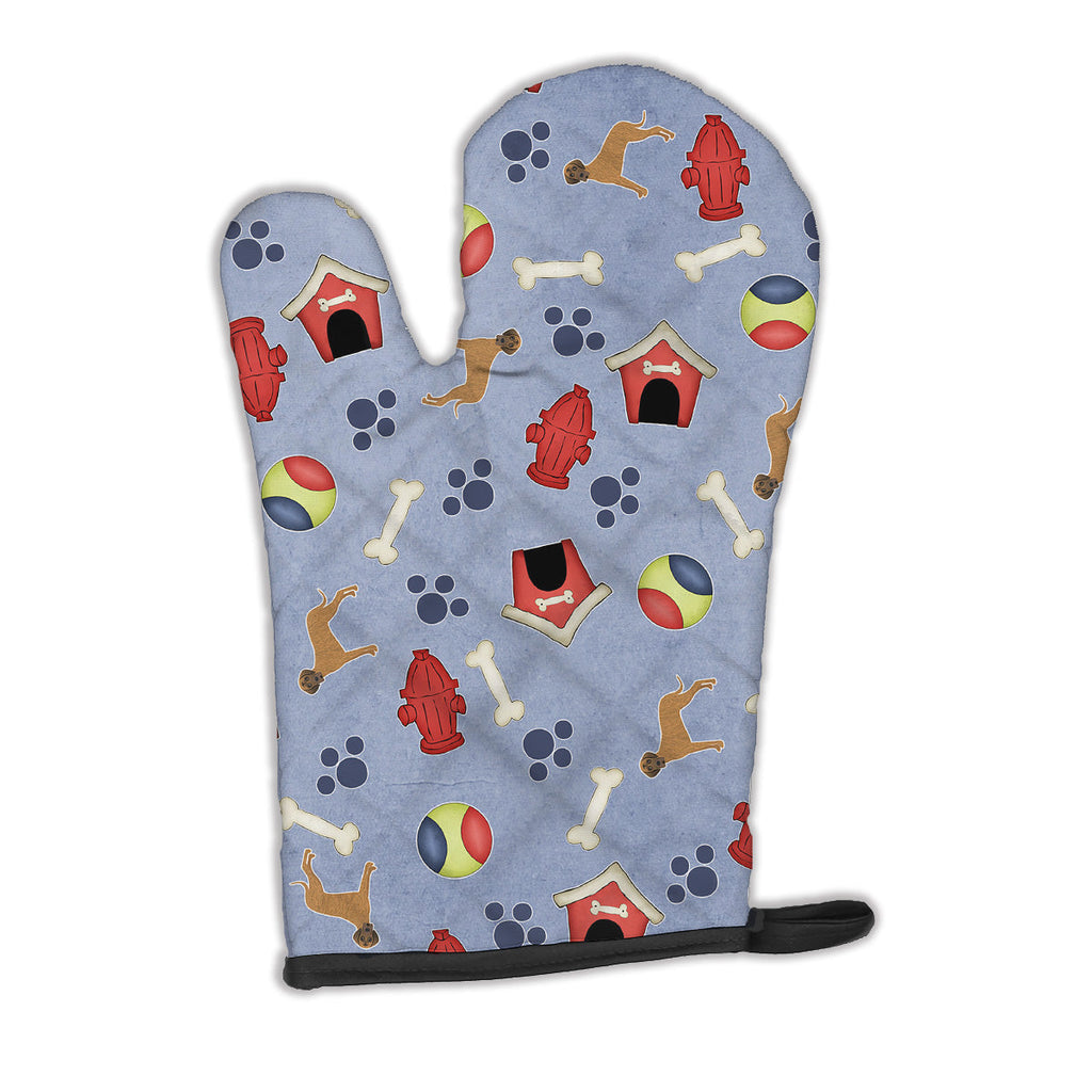Dog House Collection Brindle Natural Great Dane Oven Mitt Heat Resistant Thick Oven Mitt for Hot Pans and Oven, Kitchen Mitt Protect Hands, Cooking Baking Glove