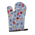 Dog House Collection Black Cropped Great Dane Oven Mitt Heat Resistant Thick Oven Mitt for Hot Pans and Oven, Kitchen Mitt Protect Hands, Cooking Baking Glove