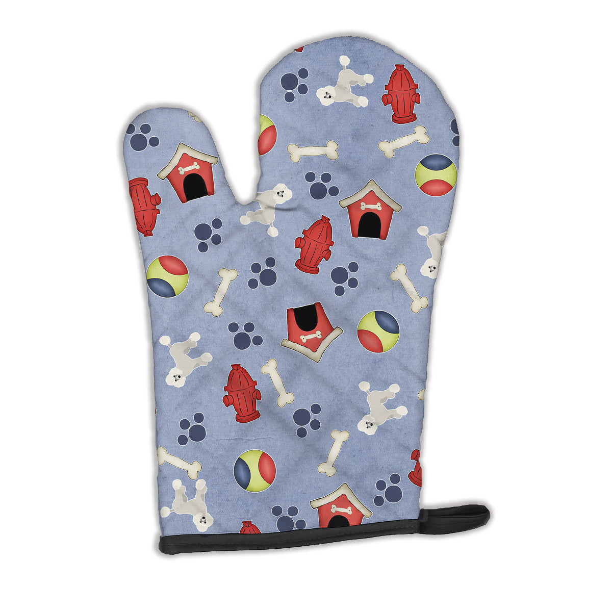 Dog House Collection Poodle Oven Mitt Heat Resistant Thick Oven Mitt for Hot Pans and Oven, Kitchen Mitt Protect Hands, Cooking Baking Glove