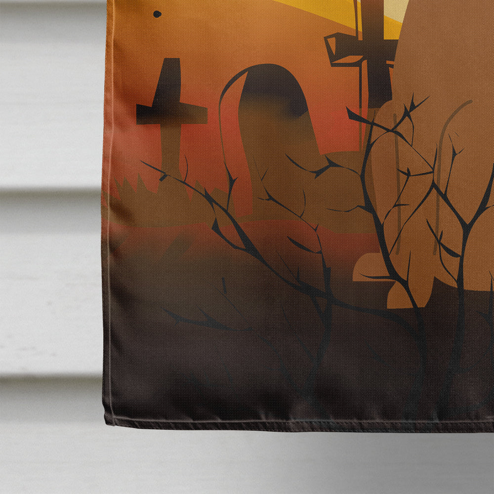 Halloween Dogue de Bourdeaux House Flag 28x40 Porch Sleeve Pole Decorative Outside Yard Banner Artwork Wall Hanging, Polyester